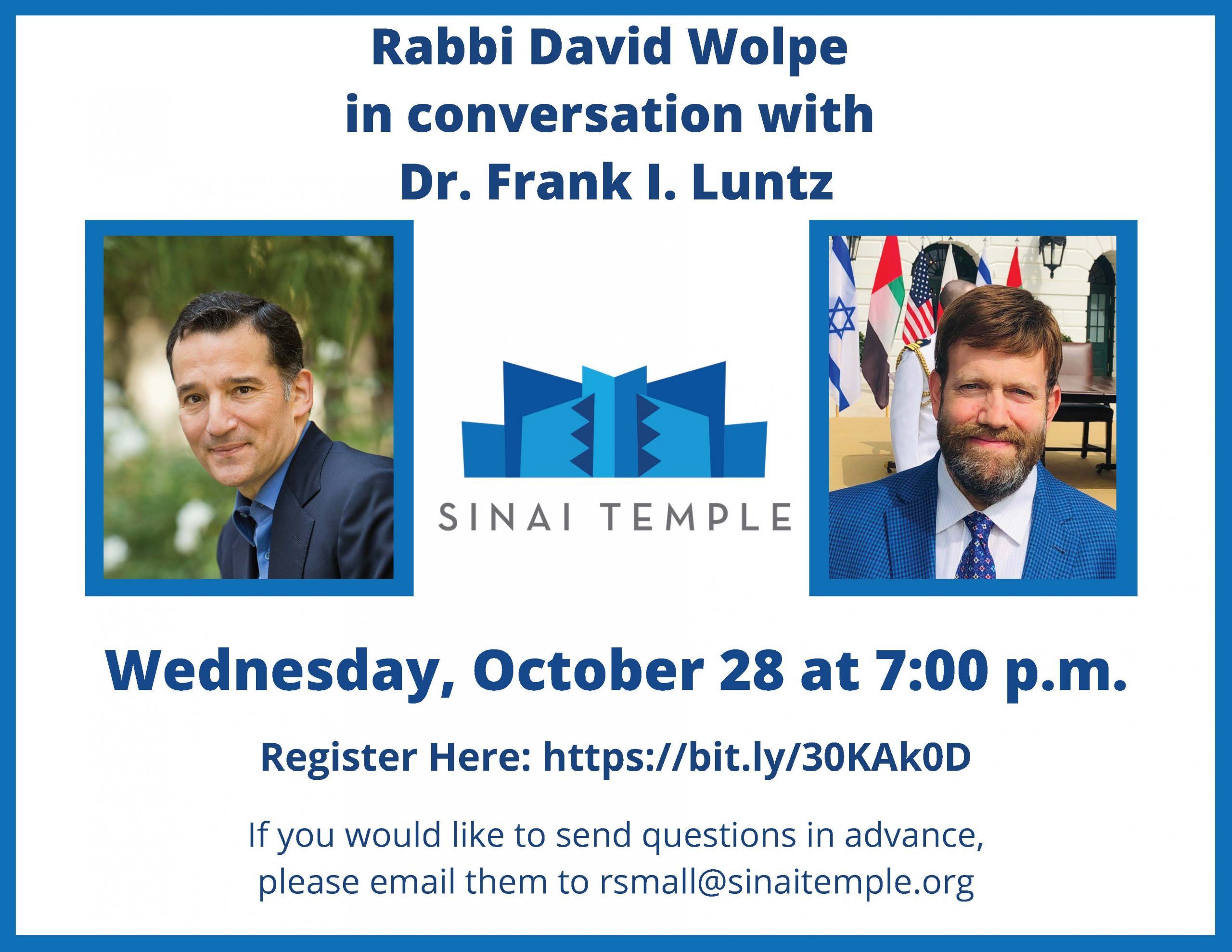 Rabbi David Wolpe in conversation with Frank Luntz2