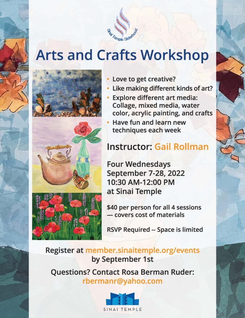 Art Workshop with Gail Rollman - Sinai Temple