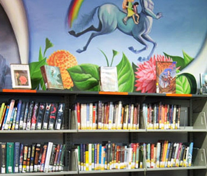 Library books