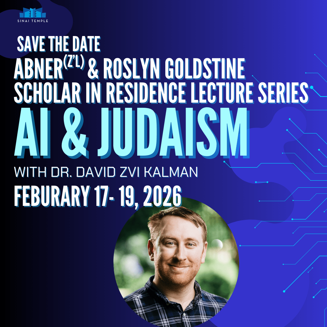 flyer for ai & Judaism